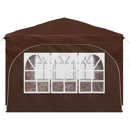vidaXL Pop-up Party Tent 290 x 290 x 245 cm Brown