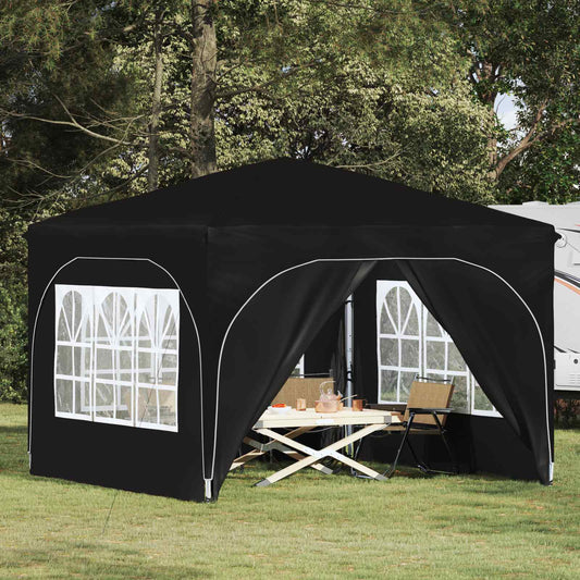 vidaXL Pop-up Party Tent 290 x 290 x 245 cm Black Oxford Fabric