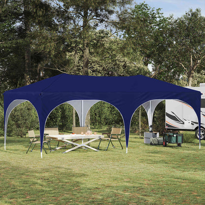 vidaXL Pop-up Party Tent 575 x 288 x 245 cm Blue Oxford Fabric