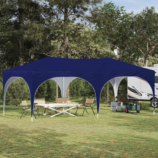 vidaXL Pop-up Party Tent 575 x 288 x 245 cm Blue Oxford Fabric