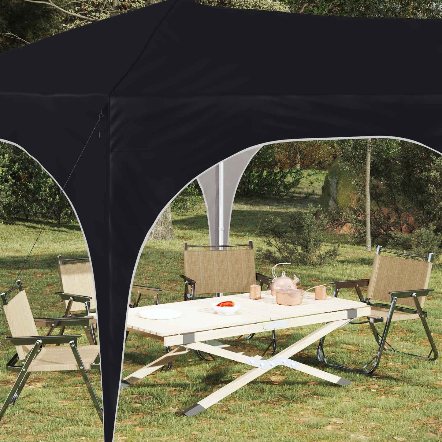vidaXL Pop-up Party Tent 575 x 288 x 245 cm Anthracite Oxford Fabric