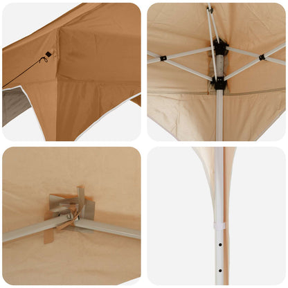 vidaXL Pop-up Party Tent 575 x 288 x 245 cm Beige Oxford Fabric