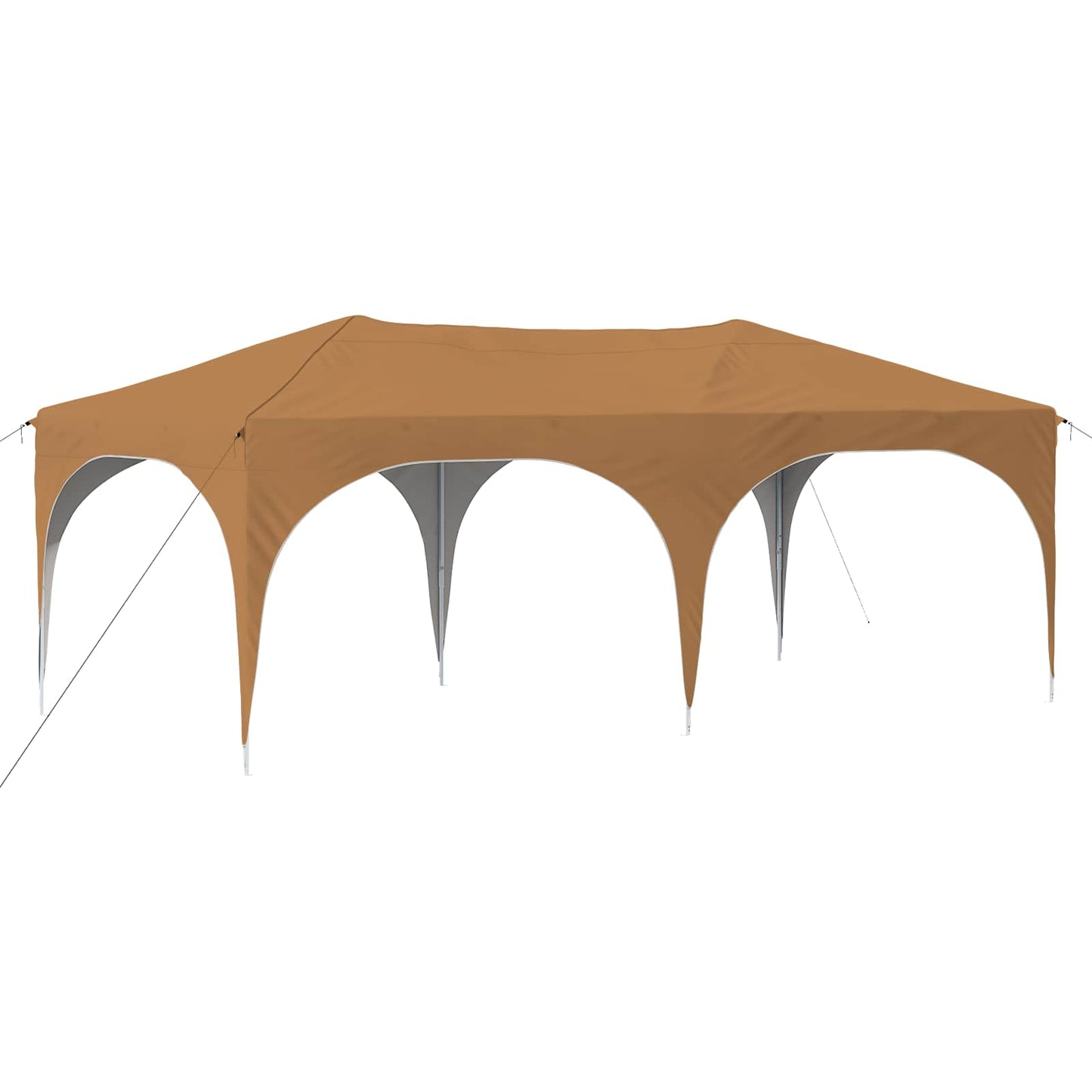 vidaXL Pop-up Party Tent 575 x 288 x 245 cm Beige Oxford Fabric