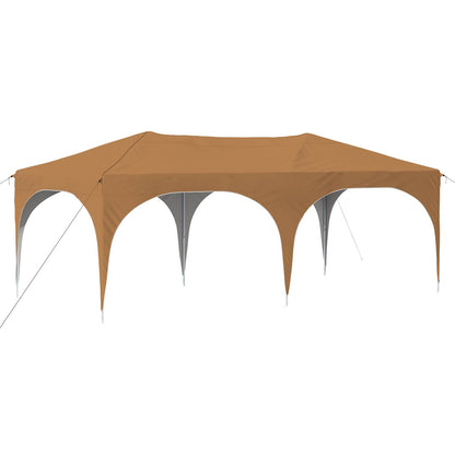 vidaXL Pop-up Party Tent 575 x 288 x 245 cm Beige Oxford Fabric