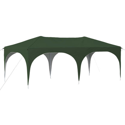 vidaXL Pop-up Party Tent 575 x 288 x 245 cm Green Oxford Fabric
