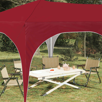 vidaXL Pop-up Party Tent 575 x 288 x 245 cm Burgundy Oxford Fabric