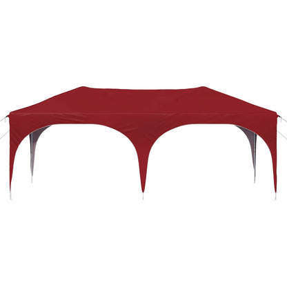 vidaXL Pop-up Party Tent 575 x 288 x 245 cm Burgundy Oxford Fabric