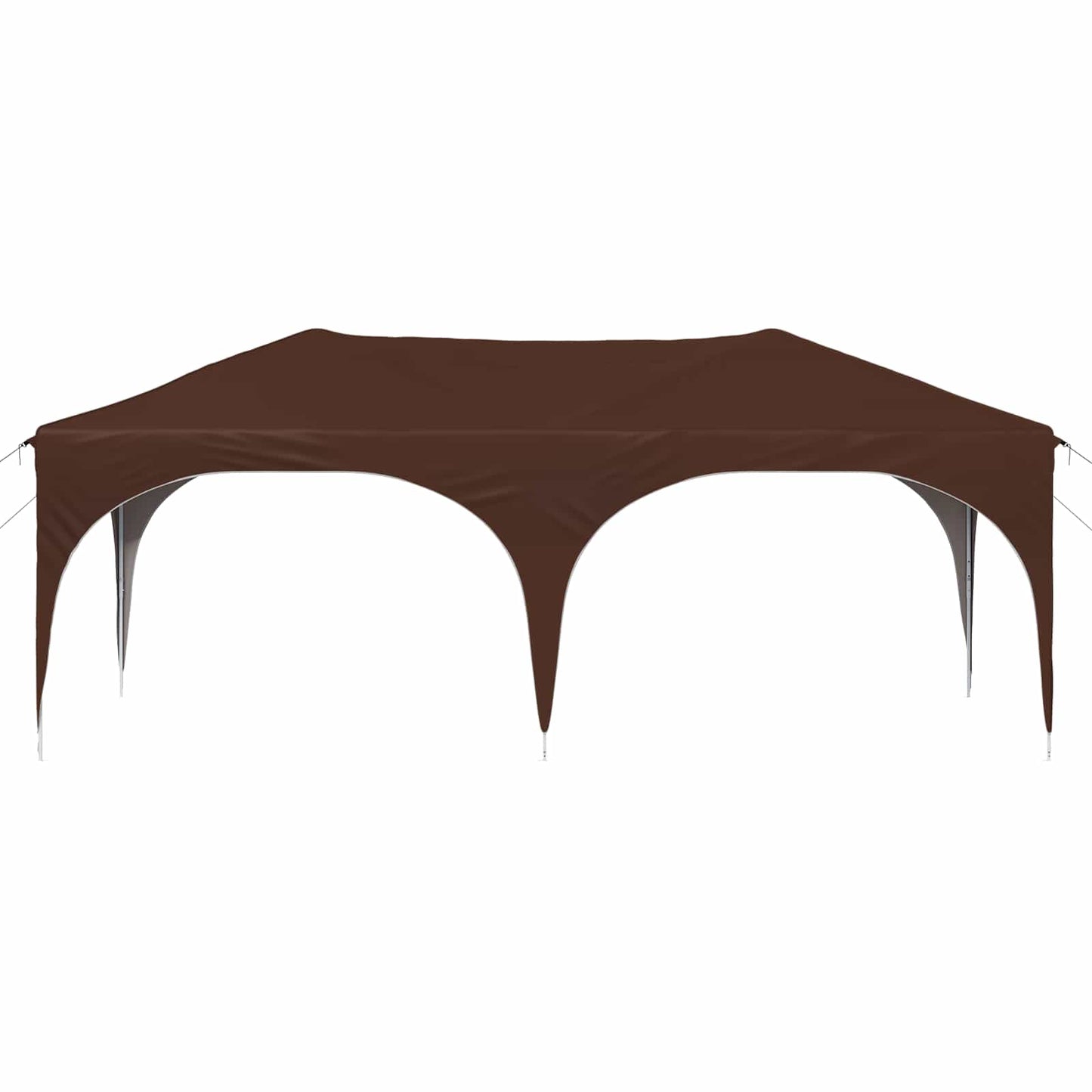 vidaXL Pop-up Party Tent 575 x 288 x 245 cm Brown Oxford Fabric