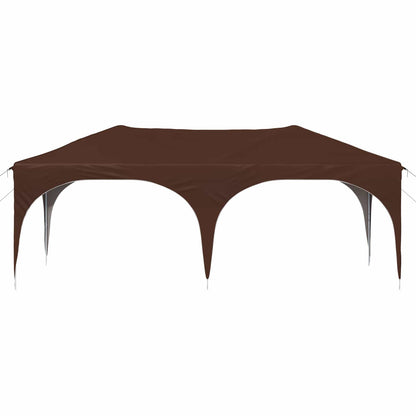 vidaXL Pop-up Party Tent 575 x 288 x 245 cm Brown Oxford Fabric