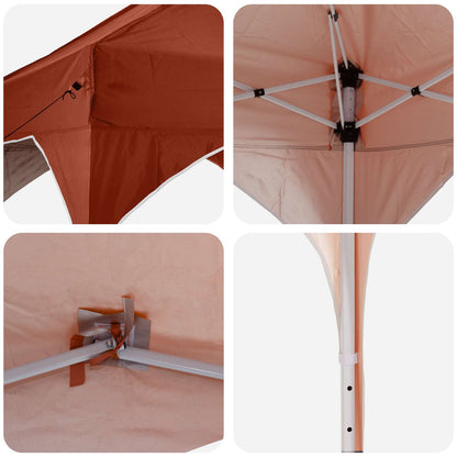 vidaXL Pop-up Party Tent 575 x 288 x 245 cm Terracotta Oxford Fabric