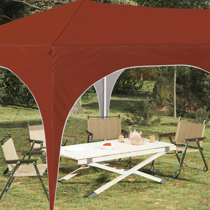 vidaXL Pop-up Party Tent 575 x 288 x 245 cm Terracotta Oxford Fabric