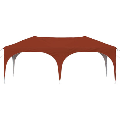 vidaXL Pop-up Party Tent 575 x 288 x 245 cm Terracotta Oxford Fabric