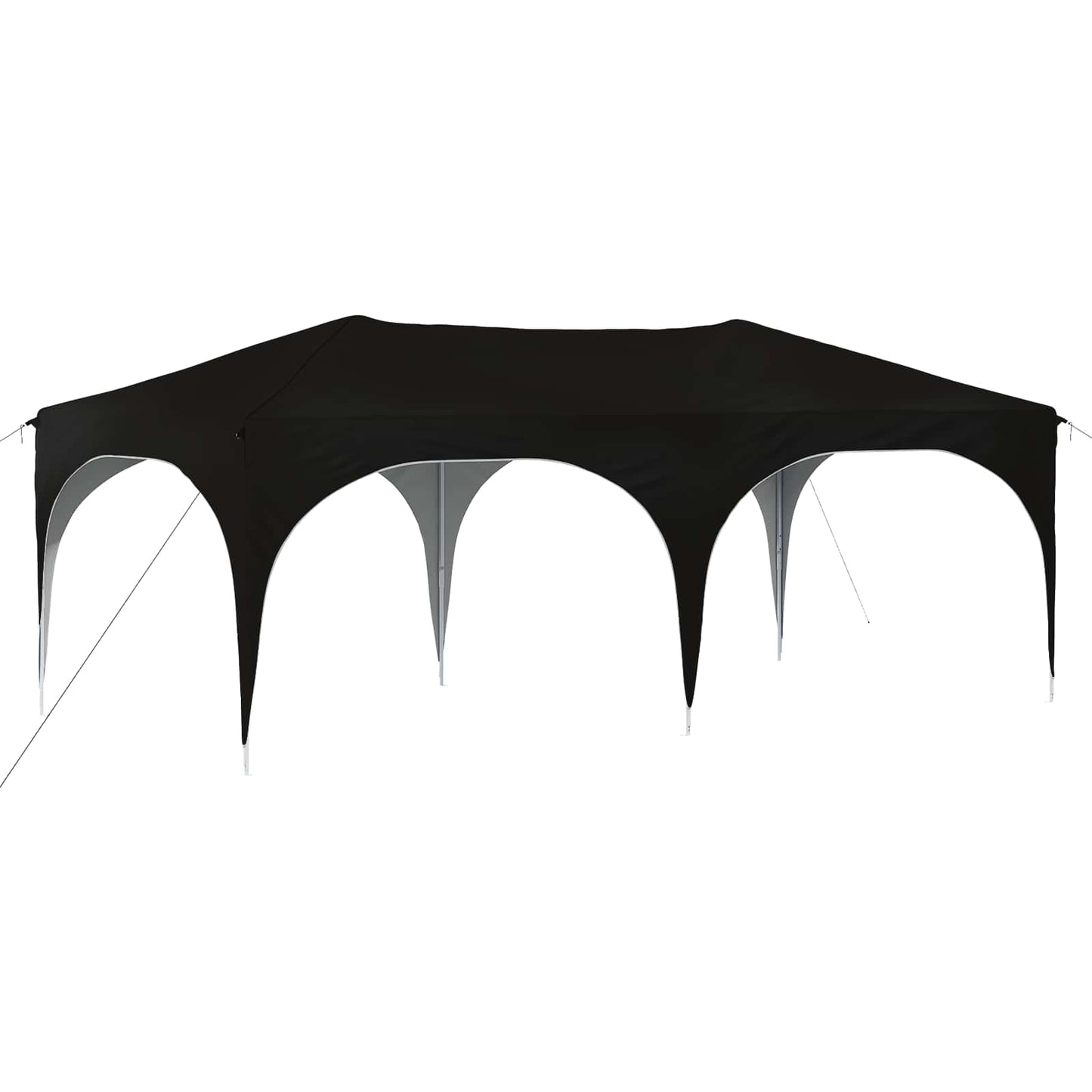vidaXL Pop-up Party Tent 575 x 288 x 245 cm Black Oxford Fabric