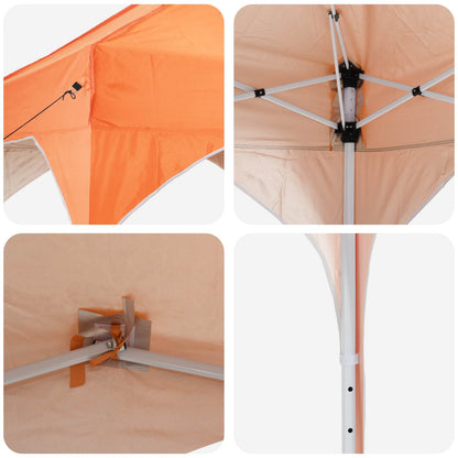 vidaXL Pop-up Party Tent 575 x 288 x 245 cm Orange Oxford Fabric