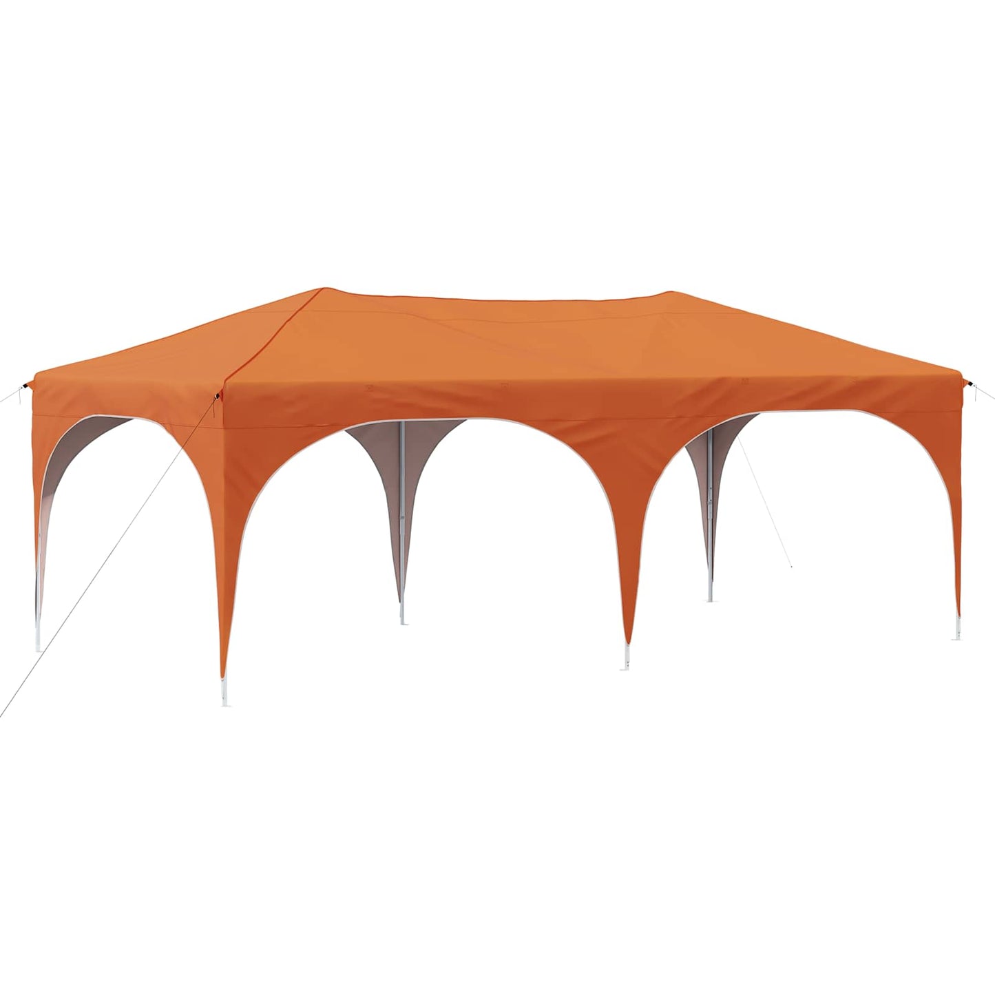 vidaXL Pop-up Party Tent 575 x 288 x 245 cm Orange Oxford Fabric
