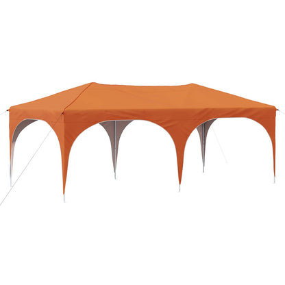 vidaXL Pop-up Party Tent 575 x 288 x 245 cm Orange Oxford Fabric