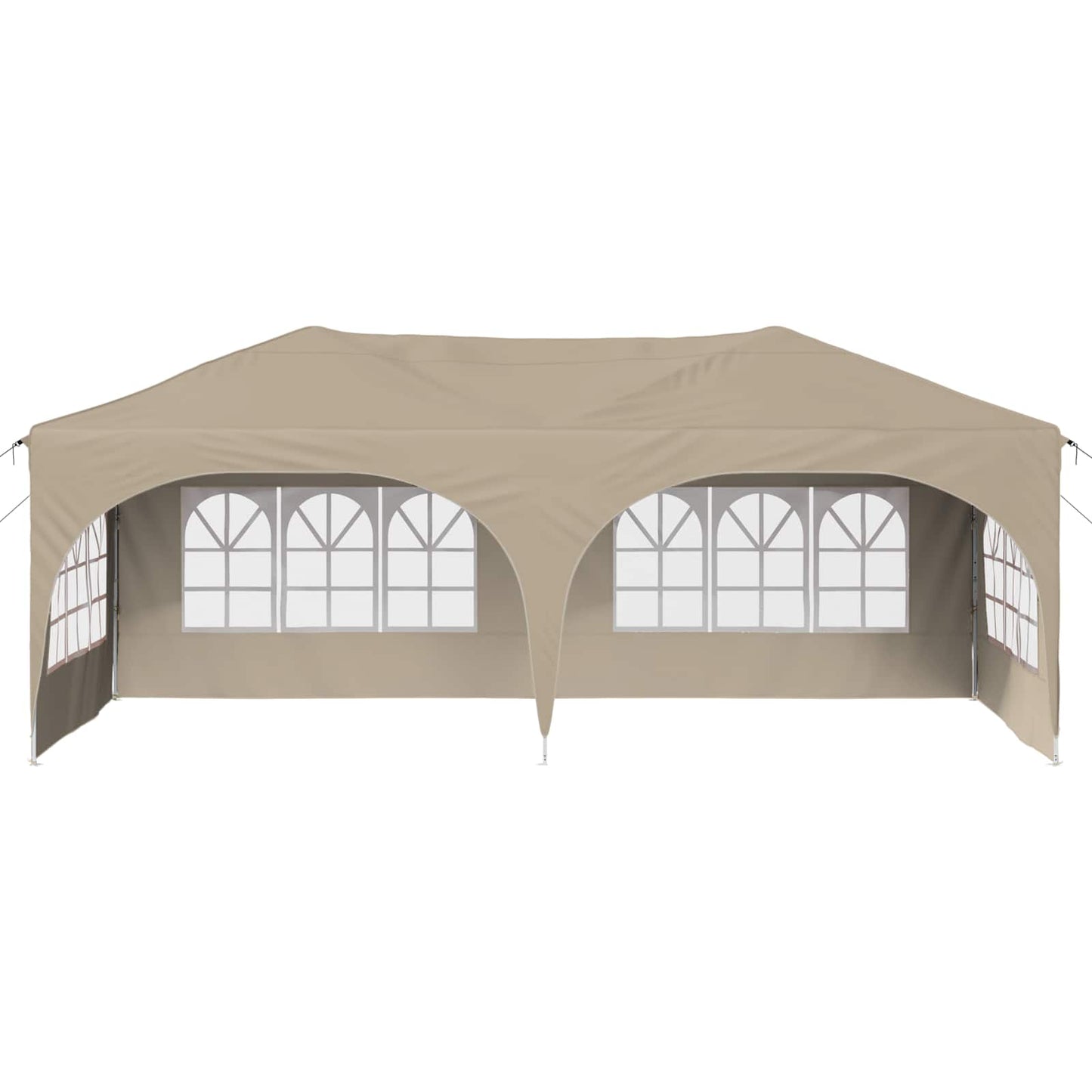 vidaXL Pop-up Party Tent 575 x 288 x 245 cm Cream Oxford Fabric