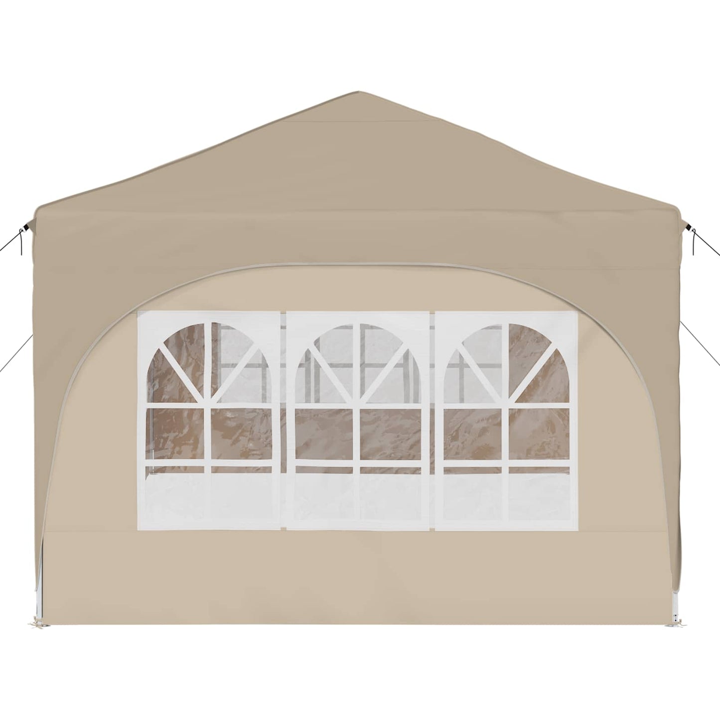 vidaXL Pop-up Party Tent 575 x 288 x 245 cm Cream Oxford Fabric