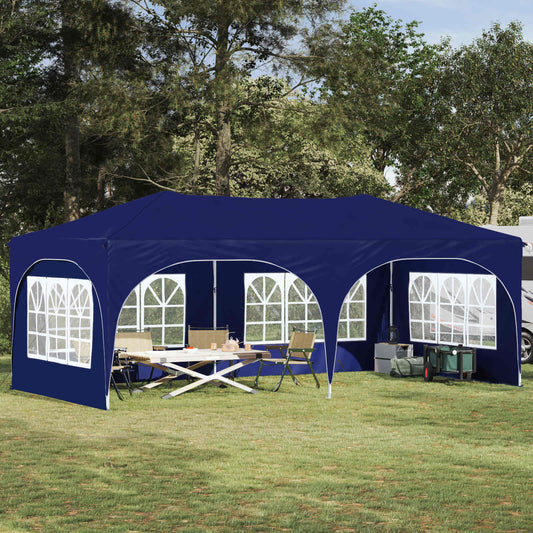 vidaXL Pop-up Party Tent 575 x 288 x 245 cm Blue Oxford Fabric