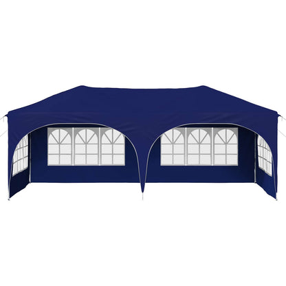 vidaXL Pop-up Party Tent 575 x 288 x 245 cm Blue Oxford Fabric