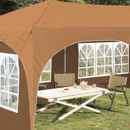 vidaXL Pop-up Party Tent 575 x 288 x 245 cm Beige Oxford Fabric