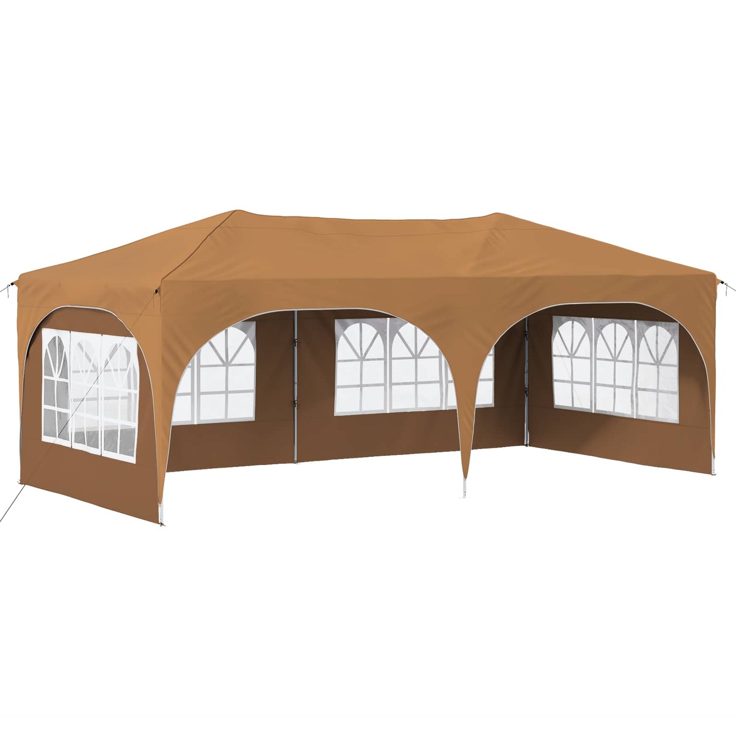 vidaXL Pop-up Party Tent 575 x 288 x 245 cm Beige Oxford Fabric