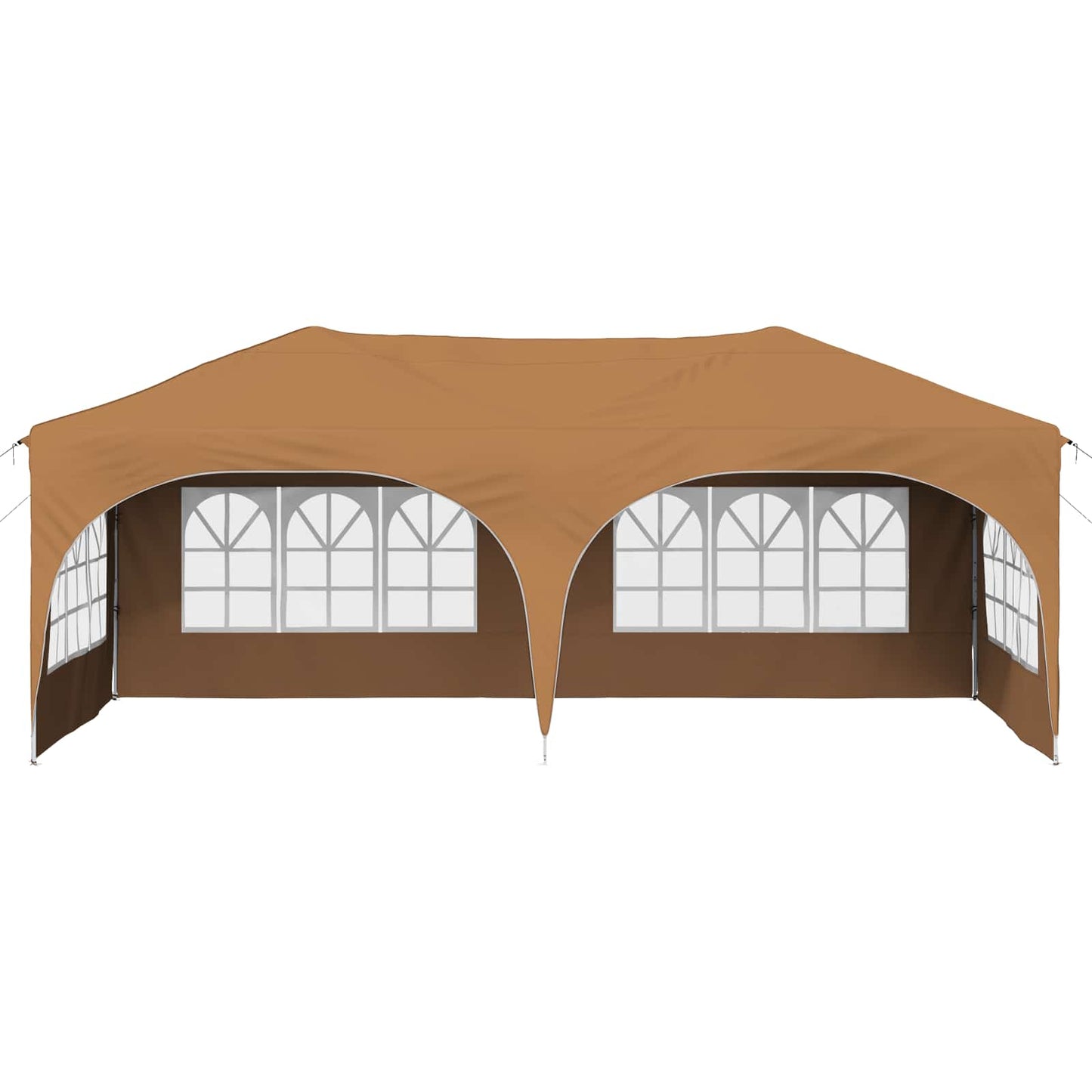 vidaXL Pop-up Party Tent 575 x 288 x 245 cm Beige Oxford Fabric
