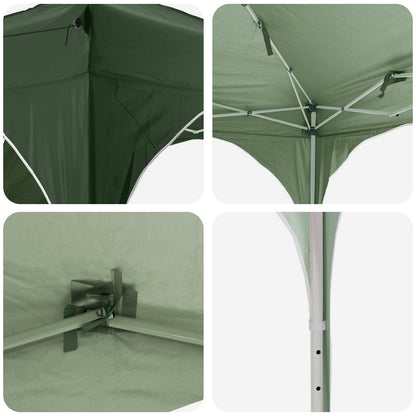 vidaXL Pop-up Party Tent 575 x 288 x 245 cm Green Oxford Fabric
