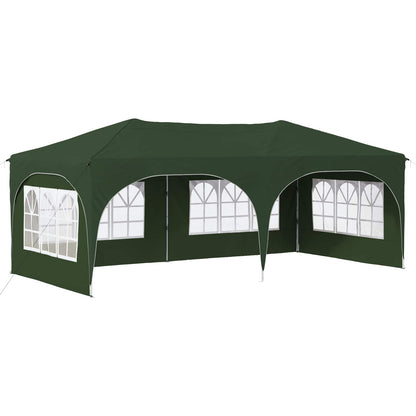 vidaXL Pop-up Party Tent 575 x 288 x 245 cm Green Oxford Fabric
