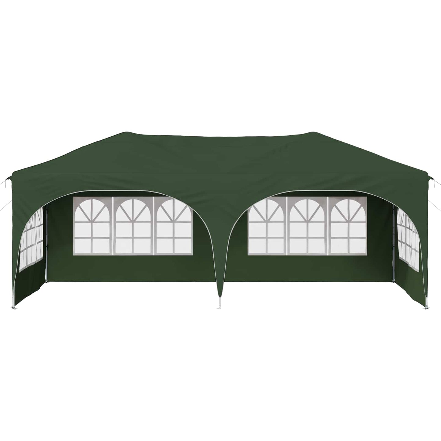 vidaXL Pop-up Party Tent 575 x 288 x 245 cm Green Oxford Fabric