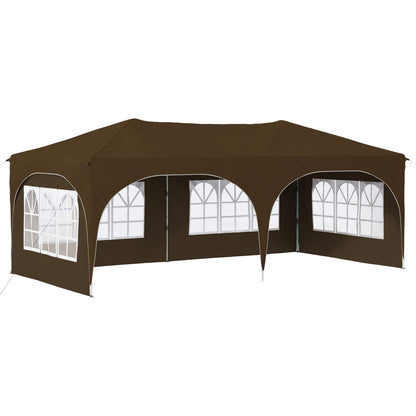 vidaXL Pop-up Party Tent 575 x 288 x 245 cm Taupe Oxford Fabric