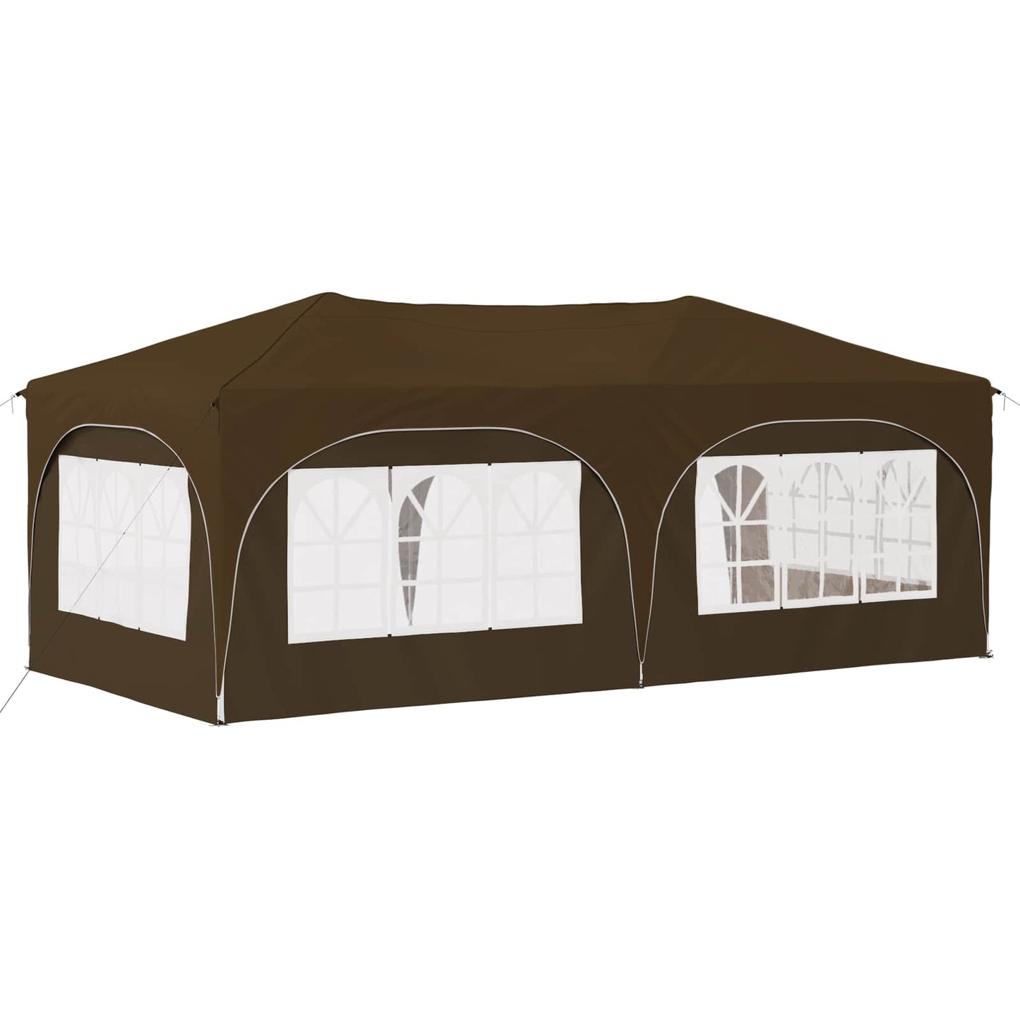 vidaXL Pop-up Party Tent 575 x 288 x 245 cm Taupe Oxford Fabric