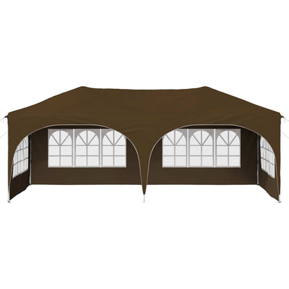 vidaXL Pop-up Party Tent 575 x 288 x 245 cm Taupe Oxford Fabric