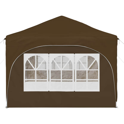 vidaXL Pop-up Party Tent 575 x 288 x 245 cm Taupe Oxford Fabric