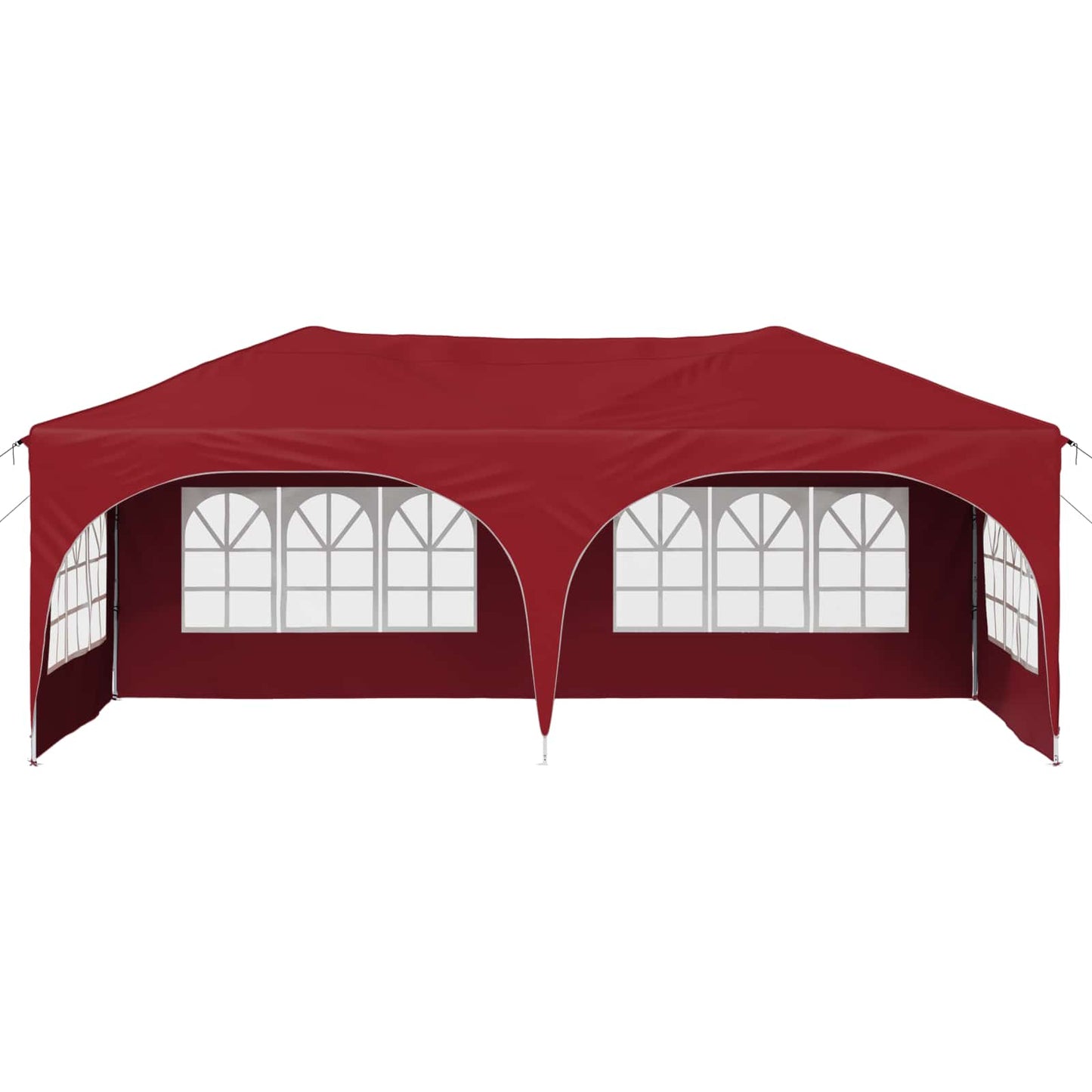 vidaXL Pop-up Party Tent 575 x 288 x 245 cm Burgundy Oxford Fabric