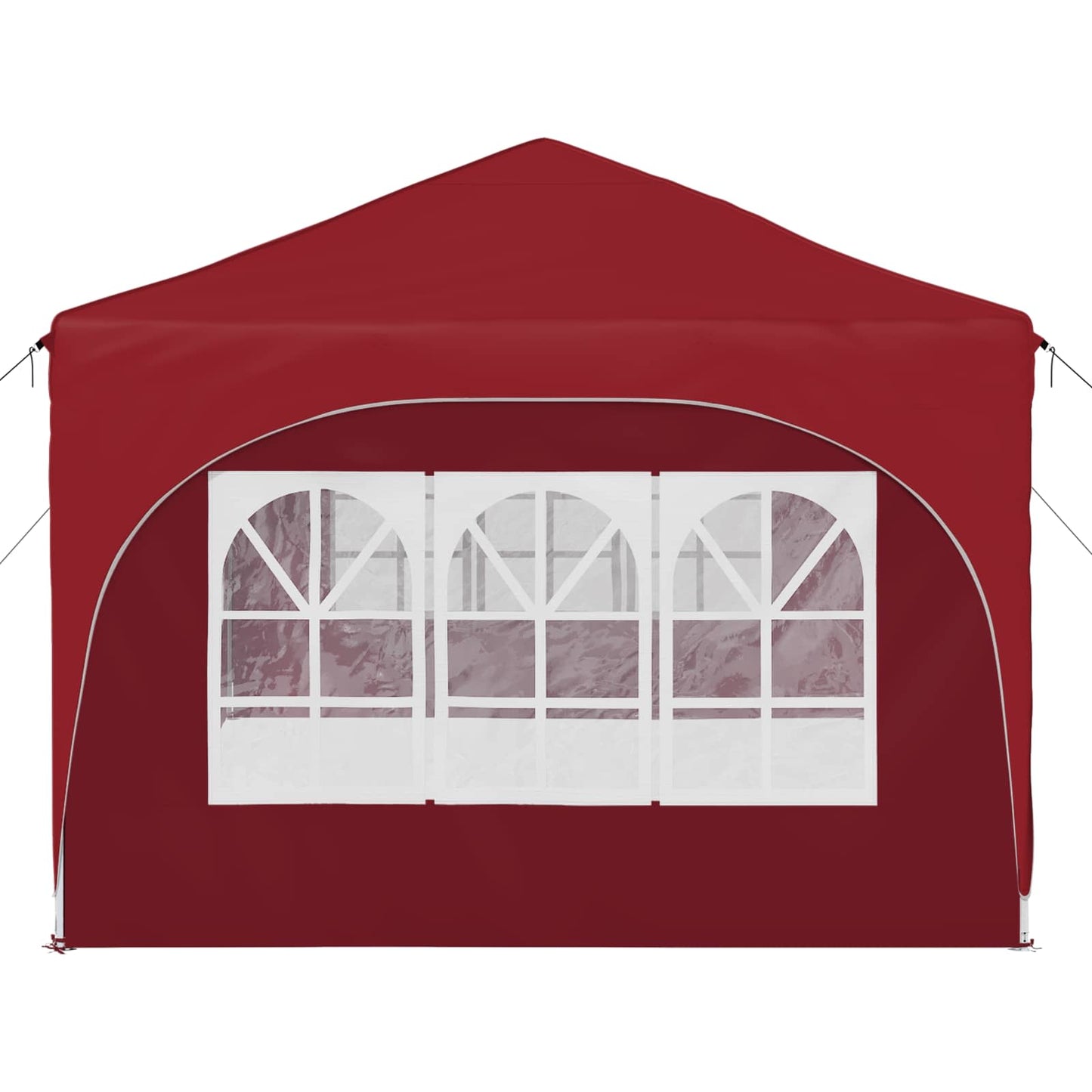 vidaXL Pop-up Party Tent 575 x 288 x 245 cm Burgundy Oxford Fabric