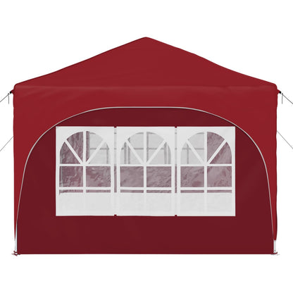 vidaXL Pop-up Party Tent 575 x 288 x 245 cm Burgundy Oxford Fabric