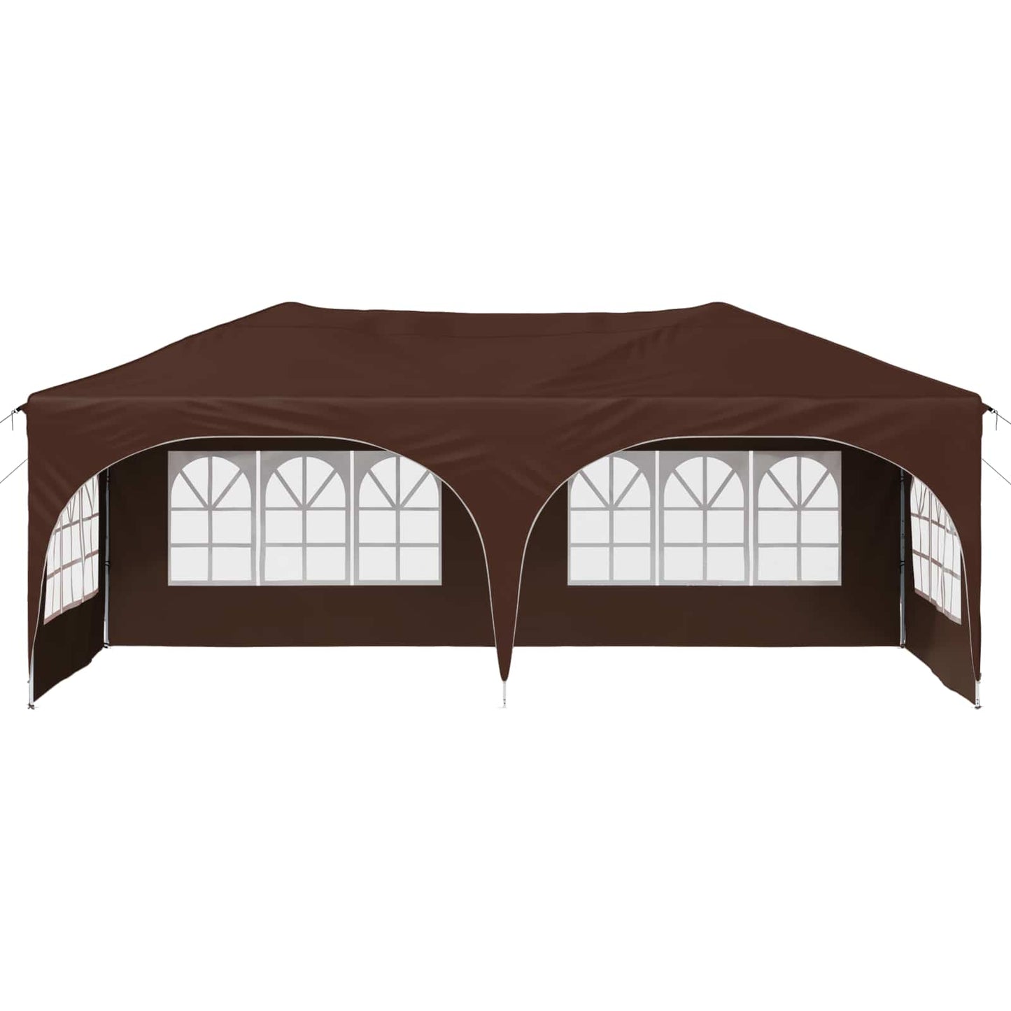vidaXL Pop-up Party Tent 575 x 288 x 245 cm Brown Oxford Fabric