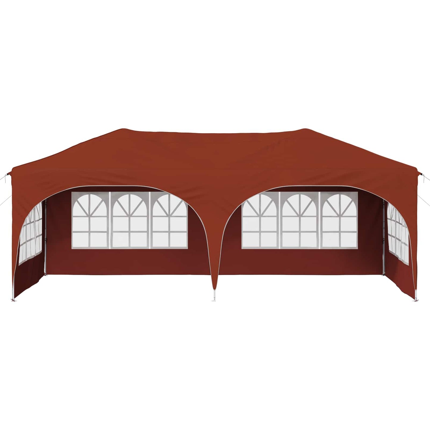 vidaXL Pop-up Party Tent 575 x 288 x 245 cm Terracotta Oxford Fabric
