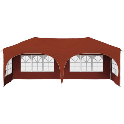 vidaXL Pop-up Party Tent 575 x 288 x 245 cm Terracotta Oxford Fabric