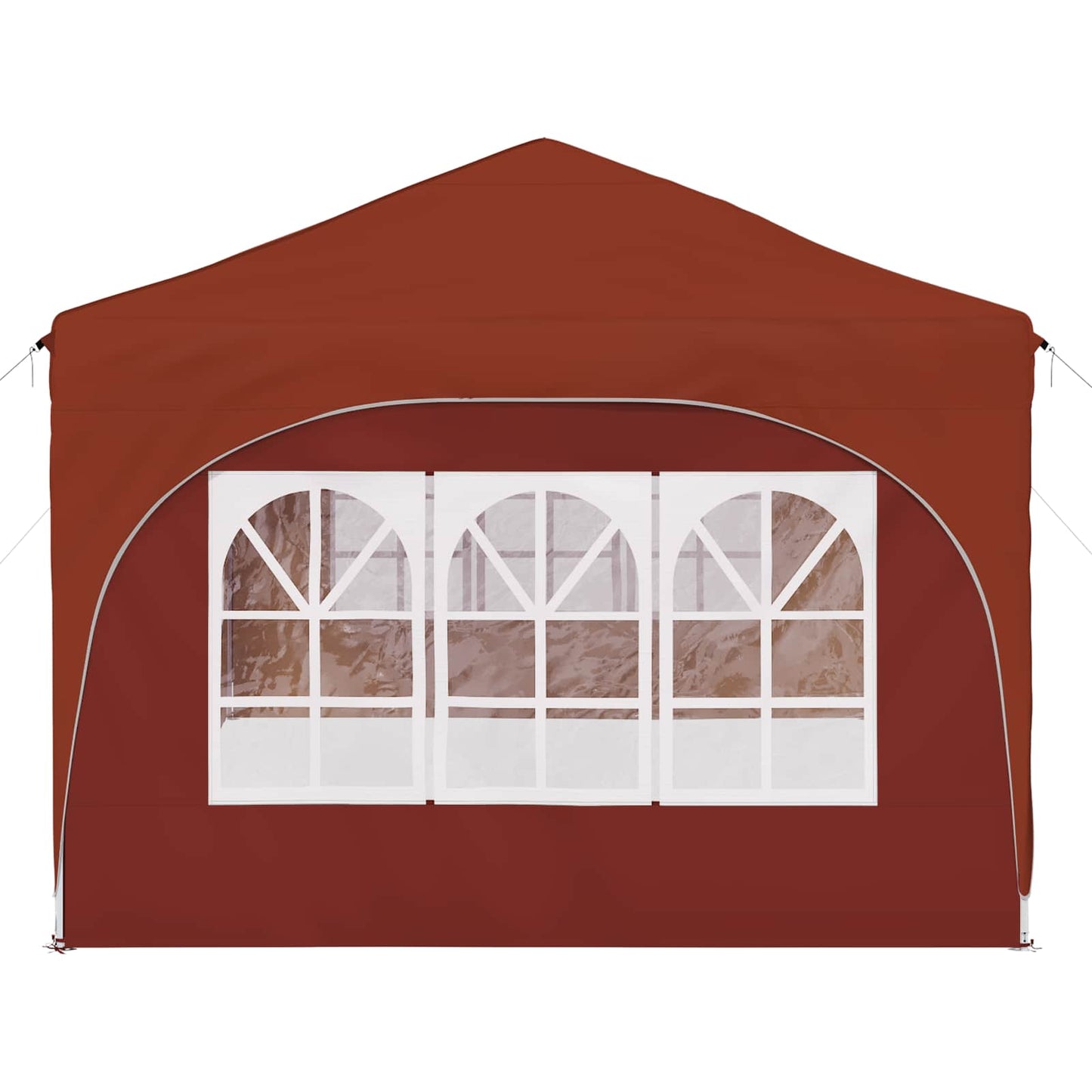 vidaXL Pop-up Party Tent 575 x 288 x 245 cm Terracotta Oxford Fabric