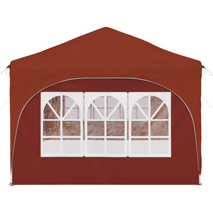 vidaXL Pop-up Party Tent 575 x 288 x 245 cm Terracotta Oxford Fabric