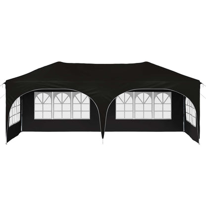 vidaXL Pop-up Party Tent 575 x 288 x 245 cm Black Oxford Fabric