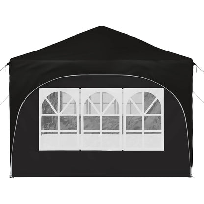 vidaXL Pop-up Party Tent 575 x 288 x 245 cm Black Oxford Fabric