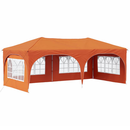 vidaXL Pop-up Party Tent 575 x 288 x 245 cm Orange Oxford Fabric