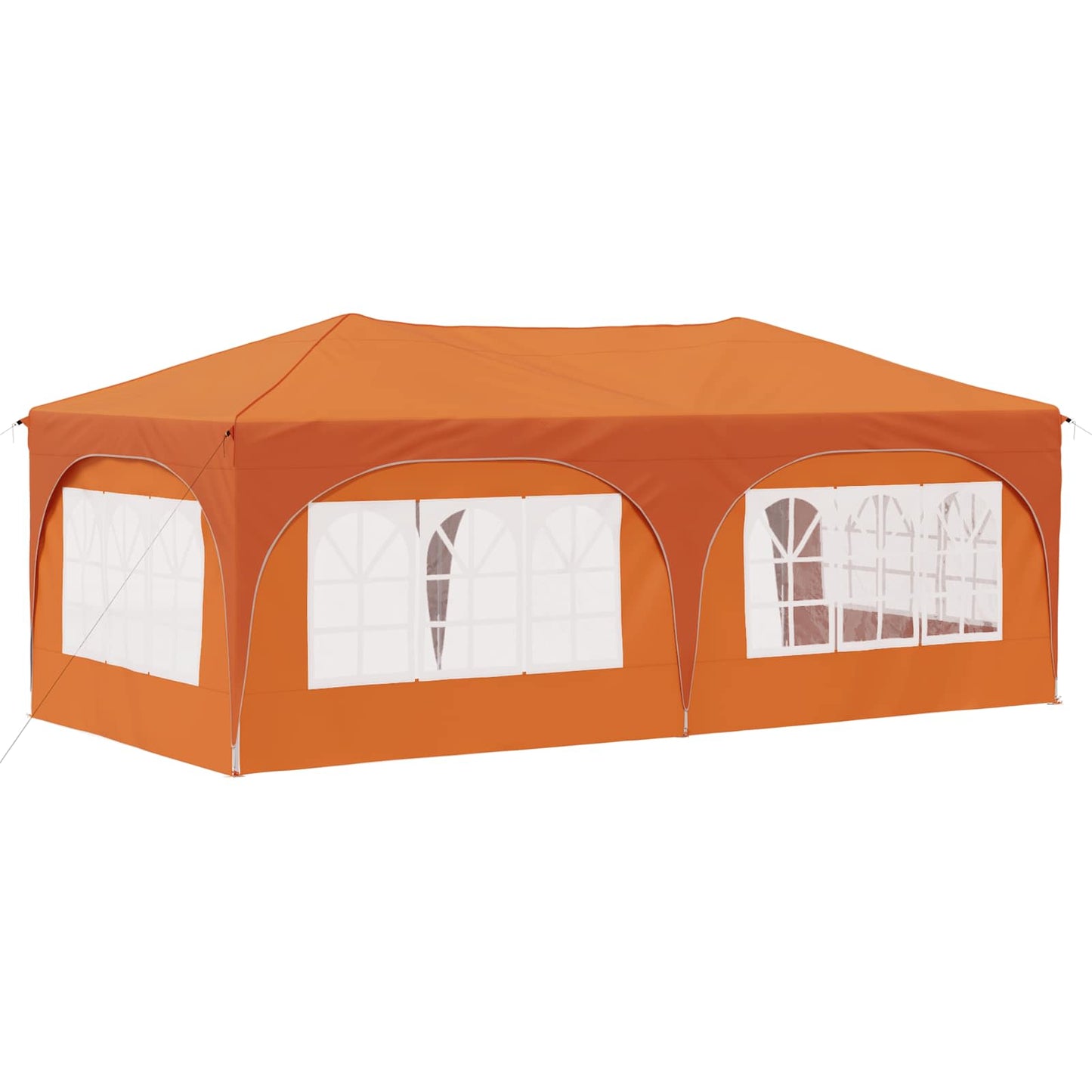 vidaXL Pop-up Party Tent 575 x 288 x 245 cm Orange Oxford Fabric