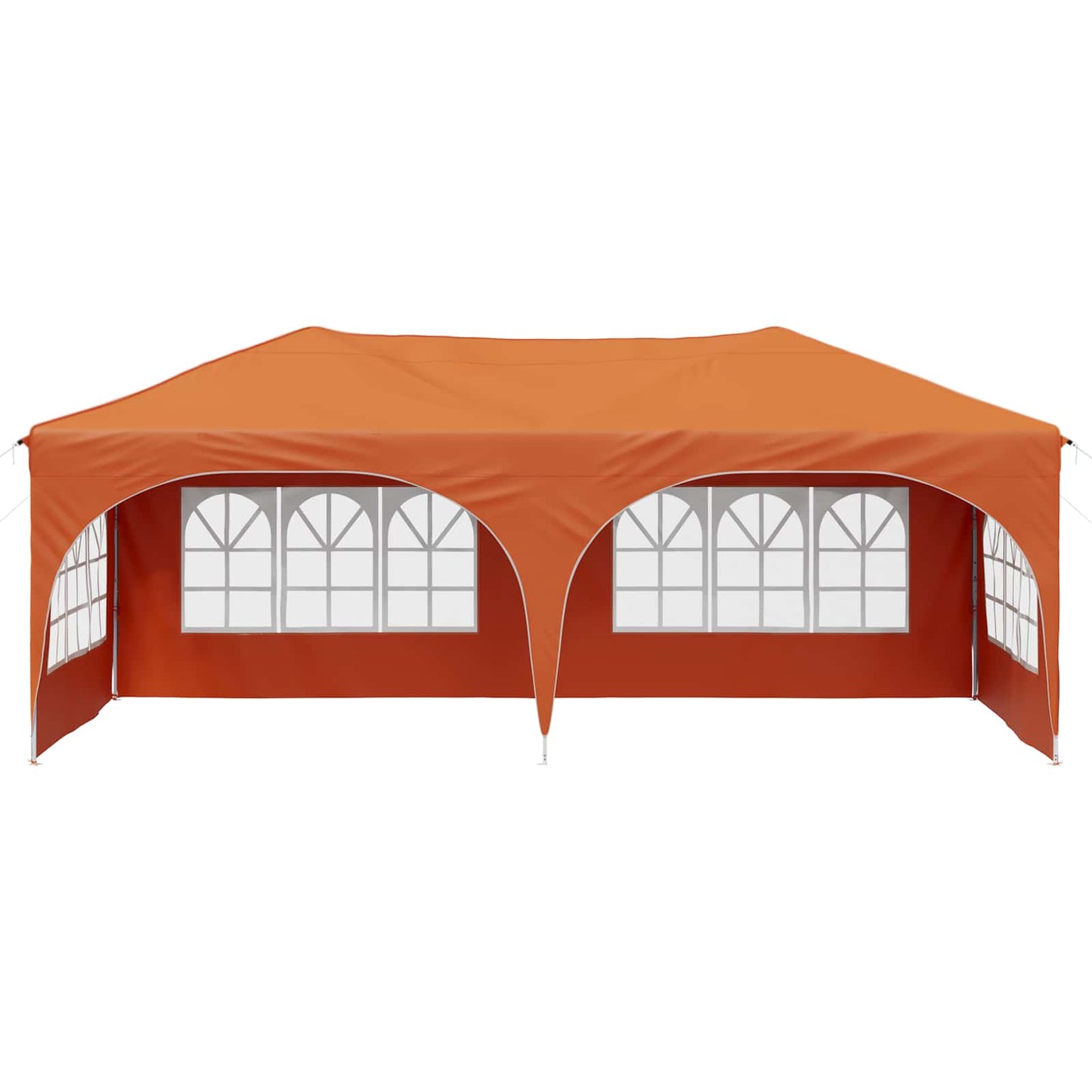 vidaXL Pop-up Party Tent 575 x 288 x 245 cm Orange Oxford Fabric