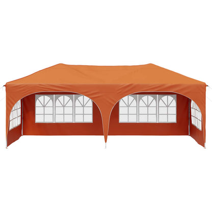 vidaXL Pop-up Party Tent 575 x 288 x 245 cm Orange Oxford Fabric