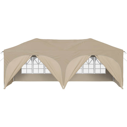 vidaXL Pop-up Party Tent 575 x 288 x 245 cm Cream Oxford Fabric
