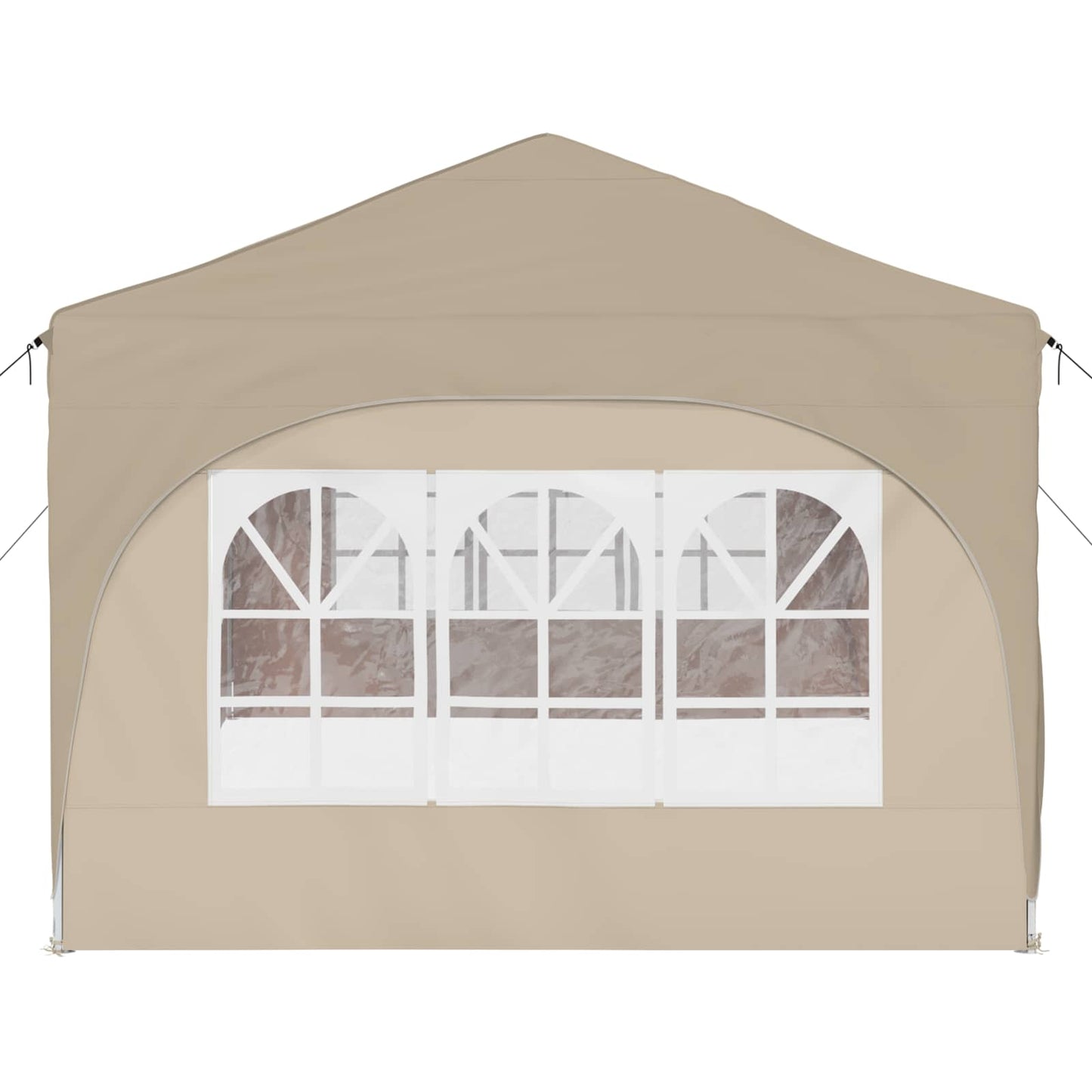 vidaXL Pop-up Party Tent 575 x 288 x 245 cm Cream Oxford Fabric
